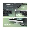 Axagon HMC-UFO USB hub 9in1 10Gbps HDMI M.2 NVMe LA