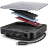 Axagon HMC-UFO USB hub 9in1 10Gbps HDMI M.2 NVMe LA