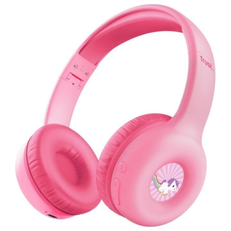 Trust HEADPHONES WRL NOUNA KIDS/PINK 25274 TRUST