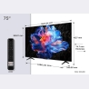 TCL LED 4K TV | 75V6C | 75 | Smart TV | Google TV | UHD | Black