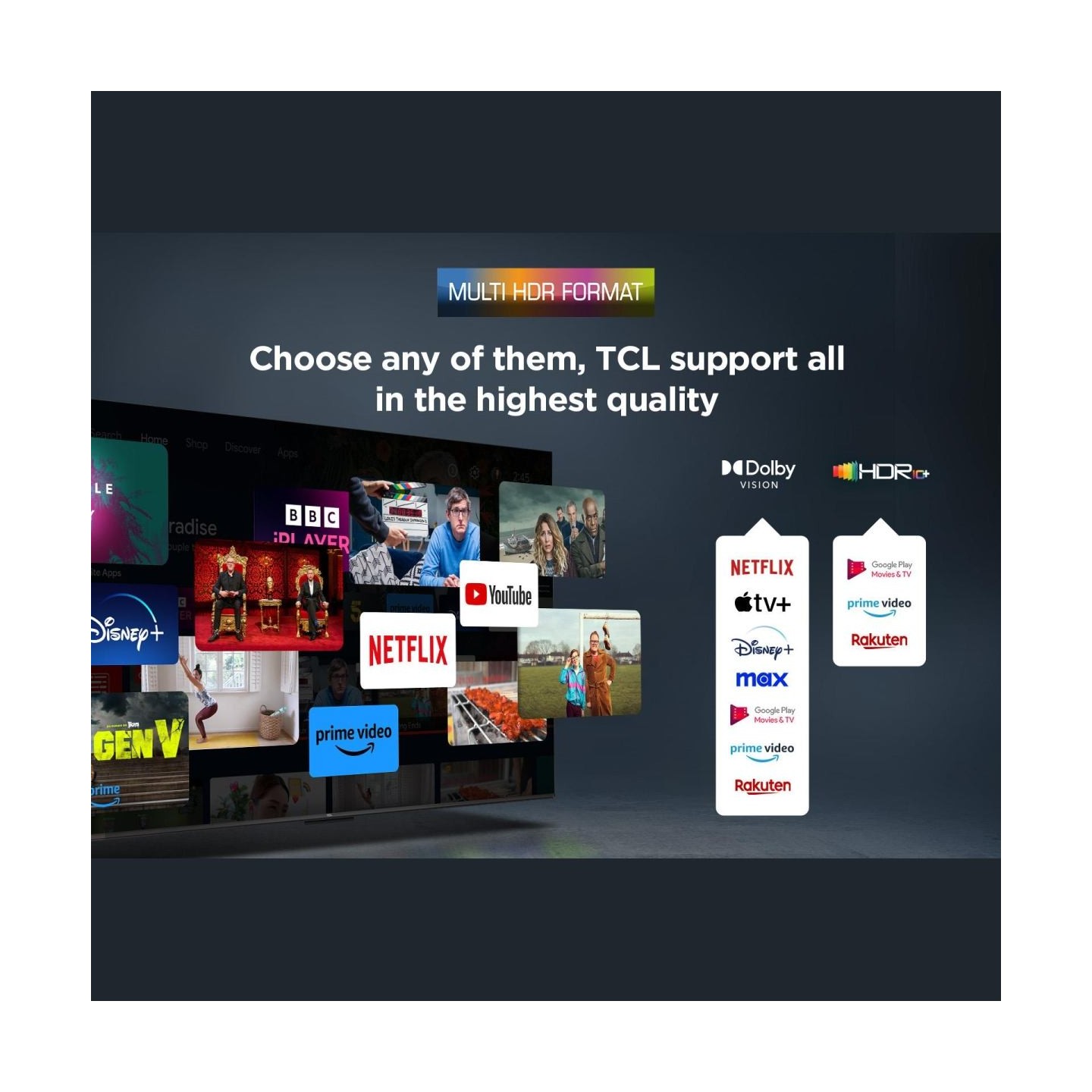 TCL LED 4K TV | 75V6C | 75 | Smart TV | Google TV | UHD | Black