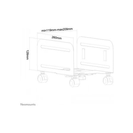 Neomounts BY NEWSTAR CPU HOLDER (MOBILE / WIDTH: 12-21 CM)