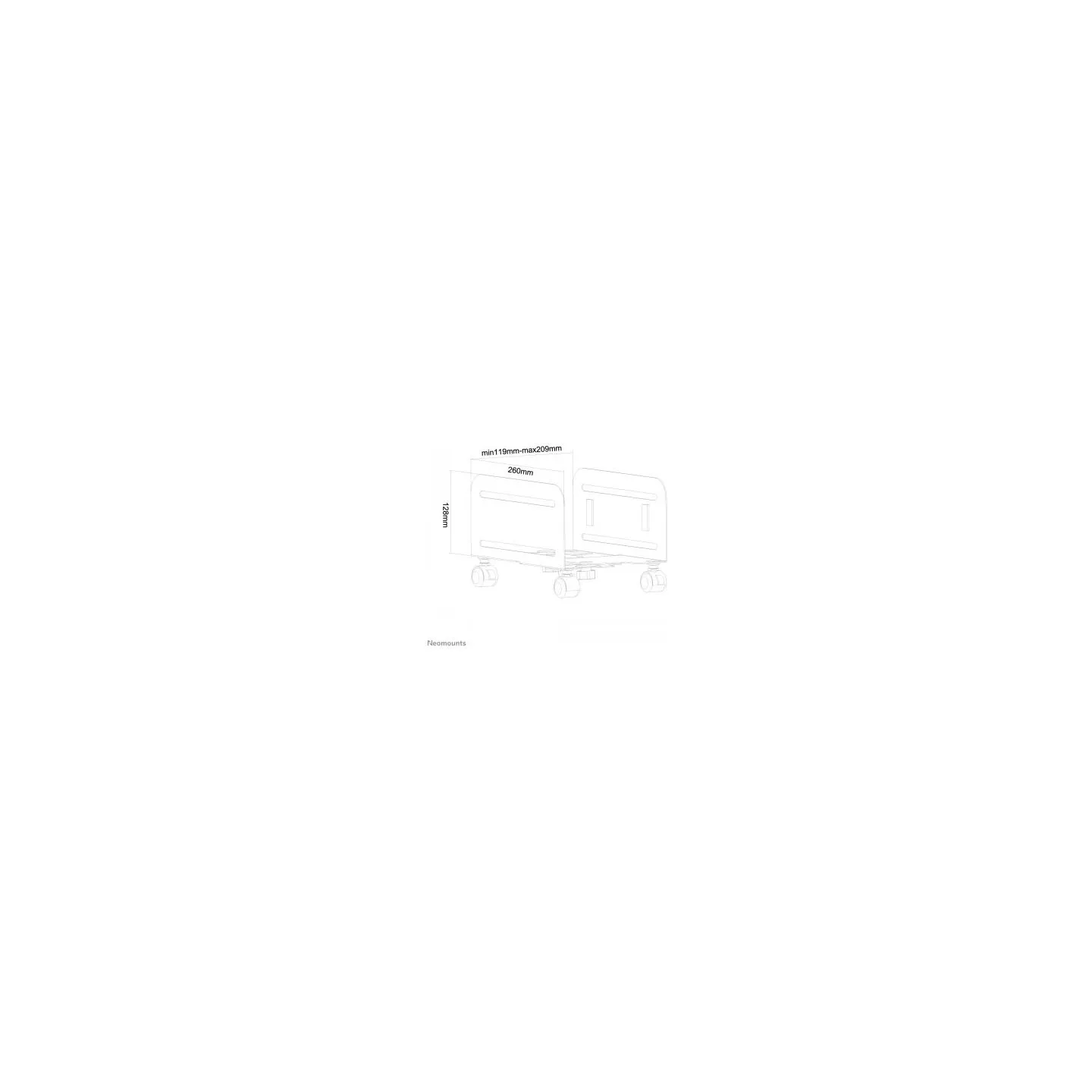 Neomounts BY NEWSTAR CPU HOLDER (MOBILE / WIDTH: 12-21 CM)