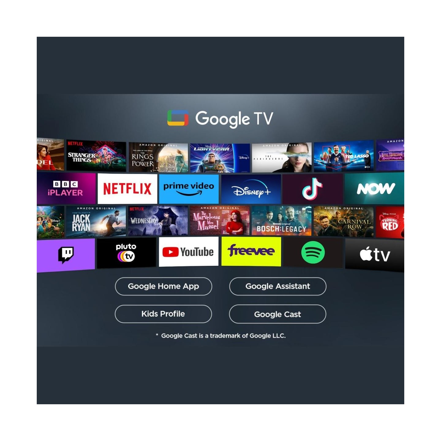 TCL LED 4K TV | 75V6C | 75 | Smart TV | Google TV | UHD | Black