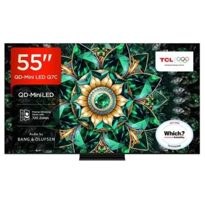 TCL TV Set|TCL|55 "|4K Ultra HD|3840 x 2160 pixels|Flat|16:9|QD-Mini LED|55Q7C
