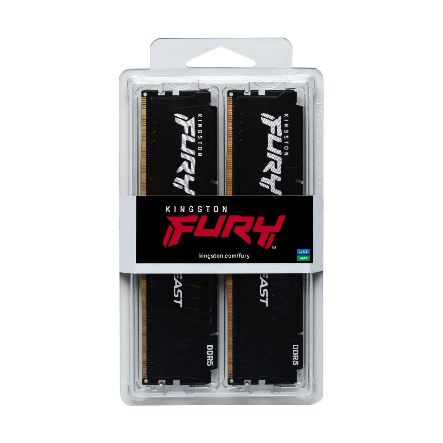 Kingston Memory DDR5 Fury Beast Black 16GB(2 8GB)/6000 CL36 EXPO