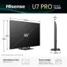 Hisense TV Set|HISENSE|55 "|4K Ultra HD|3840 x 2160 pixels|Flat|16:9|ULED|55U7QPRO