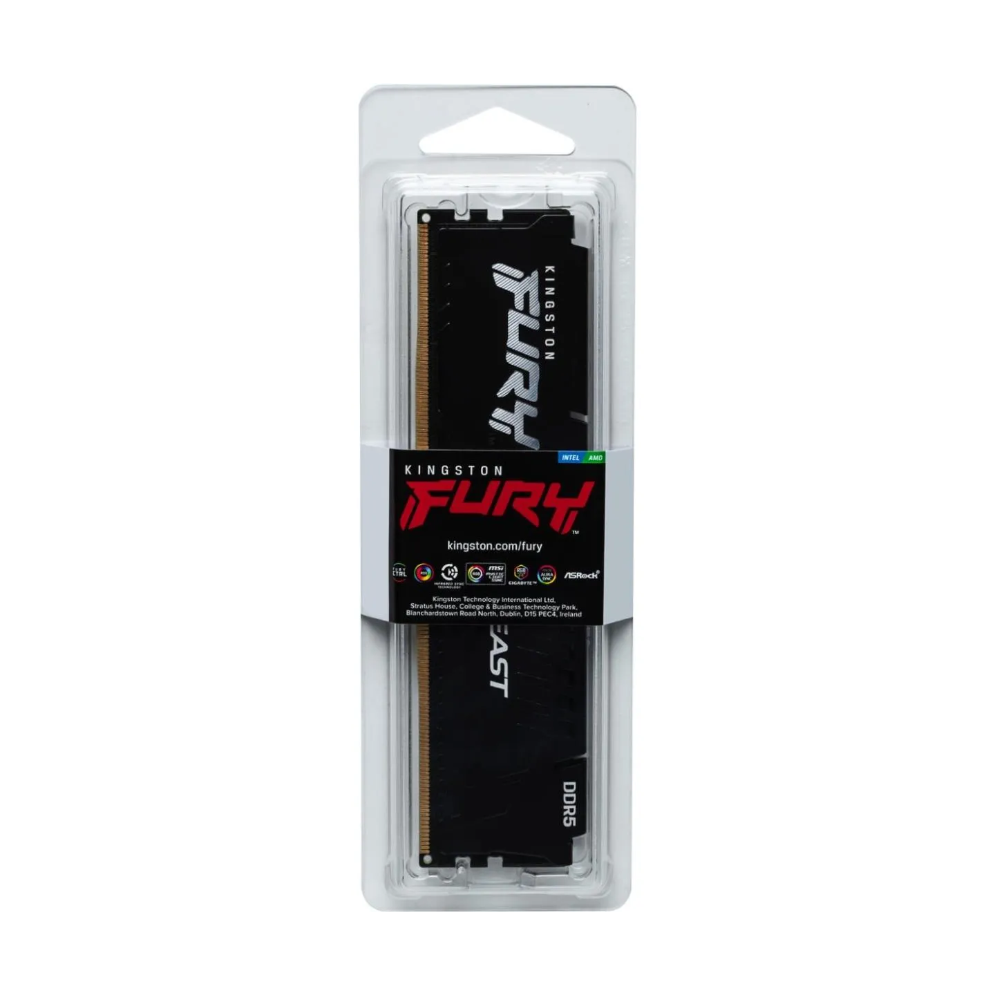 Kingston Memory DDR5 Fury Beast 32GB(1*32GB)/6000 CL36 black