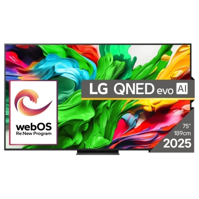 LG TV Set|LG|75"|4K/Smart|3840x2160|Wireless LAN|Bluetooth|webOS|Black|75QNED86A3A