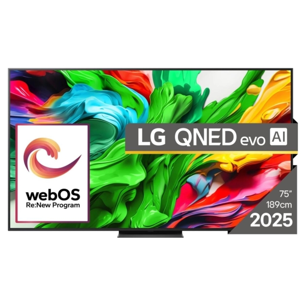 LG TV Set|LG|75"|4K/Smart|3840x2160|Wireless LAN|Bluetooth|webOS|Black|75QNED86A3A