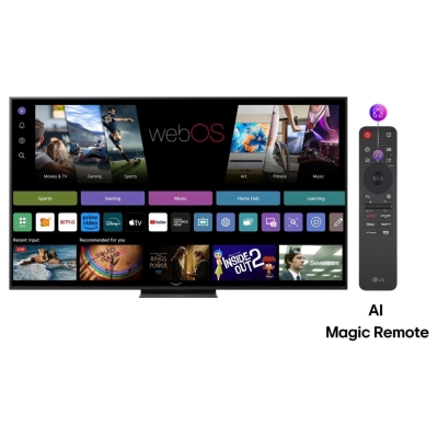 LG TV Set|LG|75"|4K/Smart|3840x2160|Wireless LAN|Bluetooth|webOS|Black|75QNED86A3A