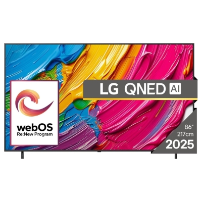 LG TV Set|LG|86"|4K/Smart|3840x2160|Wireless LAN|Bluetooth|webOS|Black|86QNED80A3A
