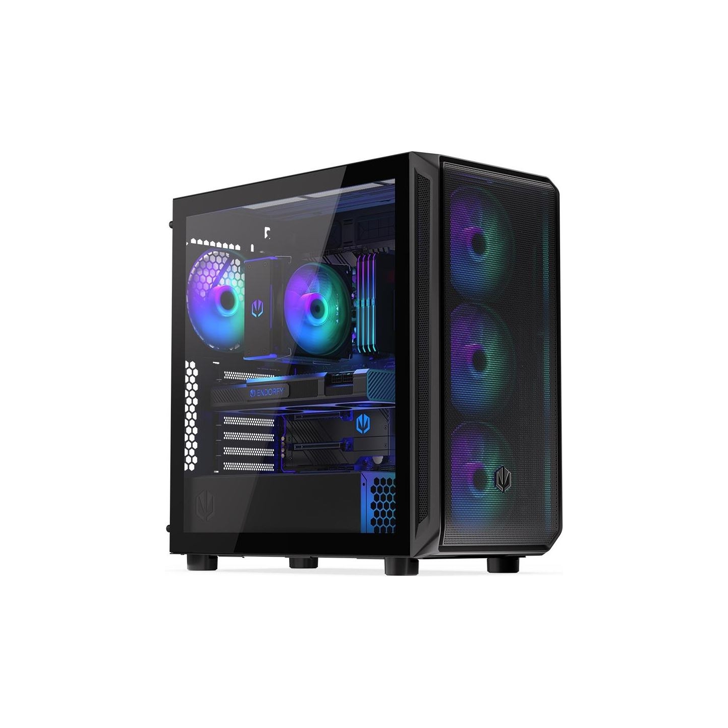 Endorfy Case|ENDORFY|Arx 700 ARGB|MidiTower|Case product features Transparent panel|Not included|ATX|MicroATX|MiniITX|Colour Bla