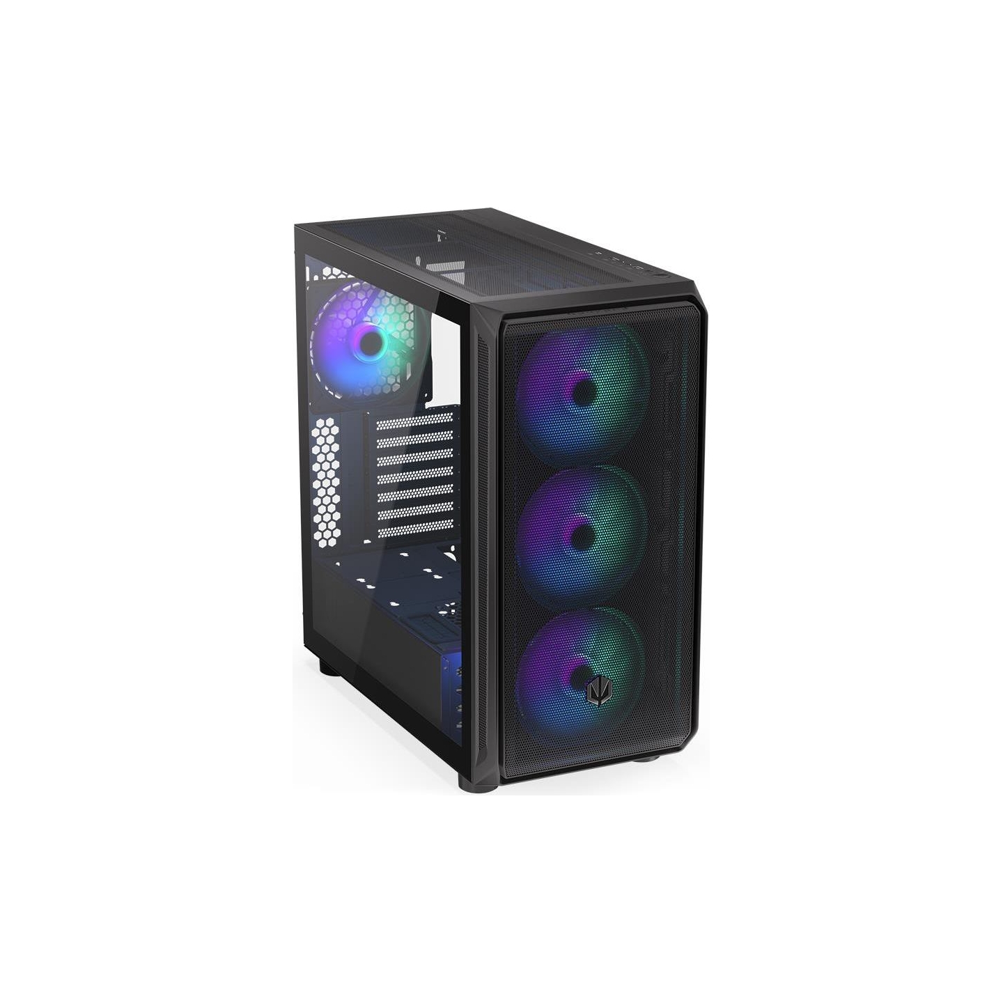Endorfy Case|ENDORFY|Arx 700 ARGB|MidiTower|Case product features Transparent panel|Not included|ATX|MicroATX|MiniITX|Colour Bla