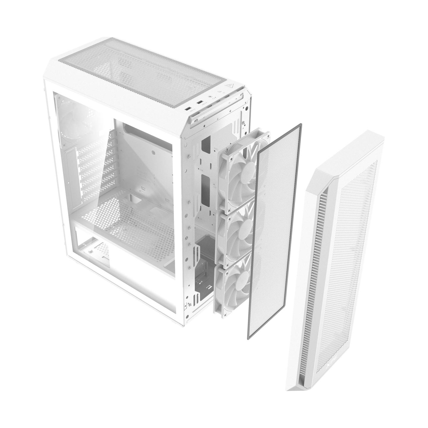A-Data Case|ADATA|VALOR AIR PLUS MID|MidiTower|Case product features Transparent panel|ATX|MicroATX|MiniITX|Colour White|VALORAI