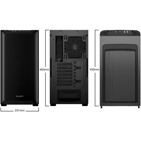Be Quiet Case|BE QUIET|PURE BASE 501|MidiTower|ATX|MicroATX|MiniITX|Colour Black|BG073