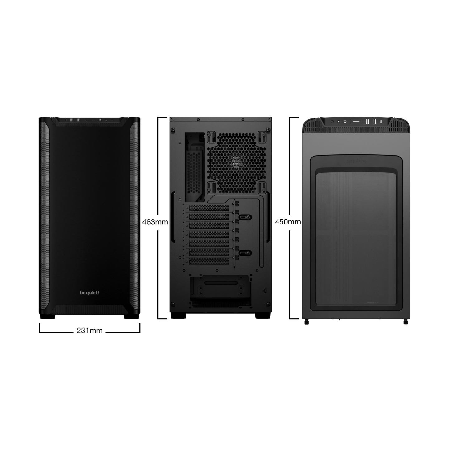 Be Quiet Case|BE QUIET|PURE BASE 501|MidiTower|ATX|MicroATX|MiniITX|Colour Black|BG073