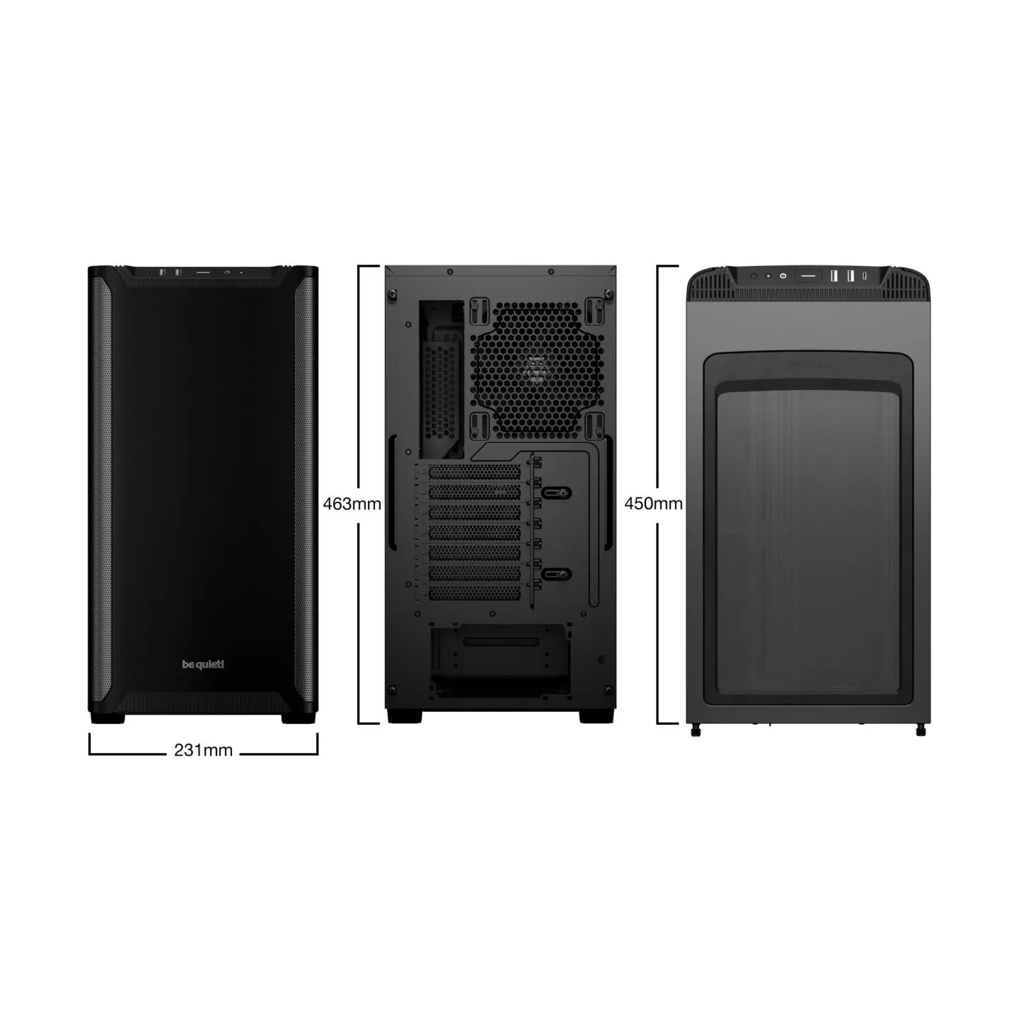 Be Quiet Case|BE QUIET|PURE BASE 501|MidiTower|ATX|MicroATX|MiniITX|Colour Black|BG073