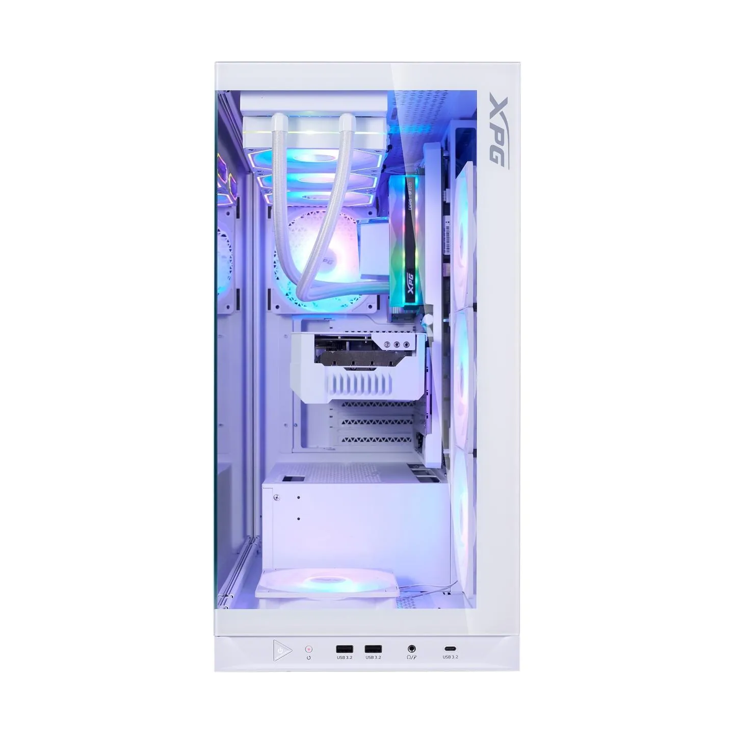 A-Data Case|ADATA|INVADER X BTF|MidiTower|Case product features Transparent panel|ATX|MicroATX|MiniITX|Colour White|INVADERXBTFM