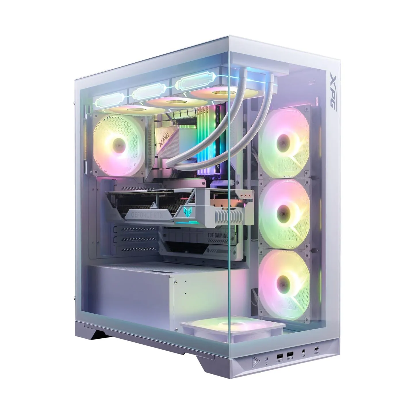 A-Data Case|ADATA|INVADER X BTF|MidiTower|Case product features Transparent panel|ATX|MicroATX|MiniITX|Colour White|INVADERXBTFM
