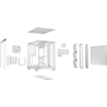 Be Quiet Case|BE QUIET|ATX/micro ATX/Mini-ITX|White|Midi Tower|PC|BGW86