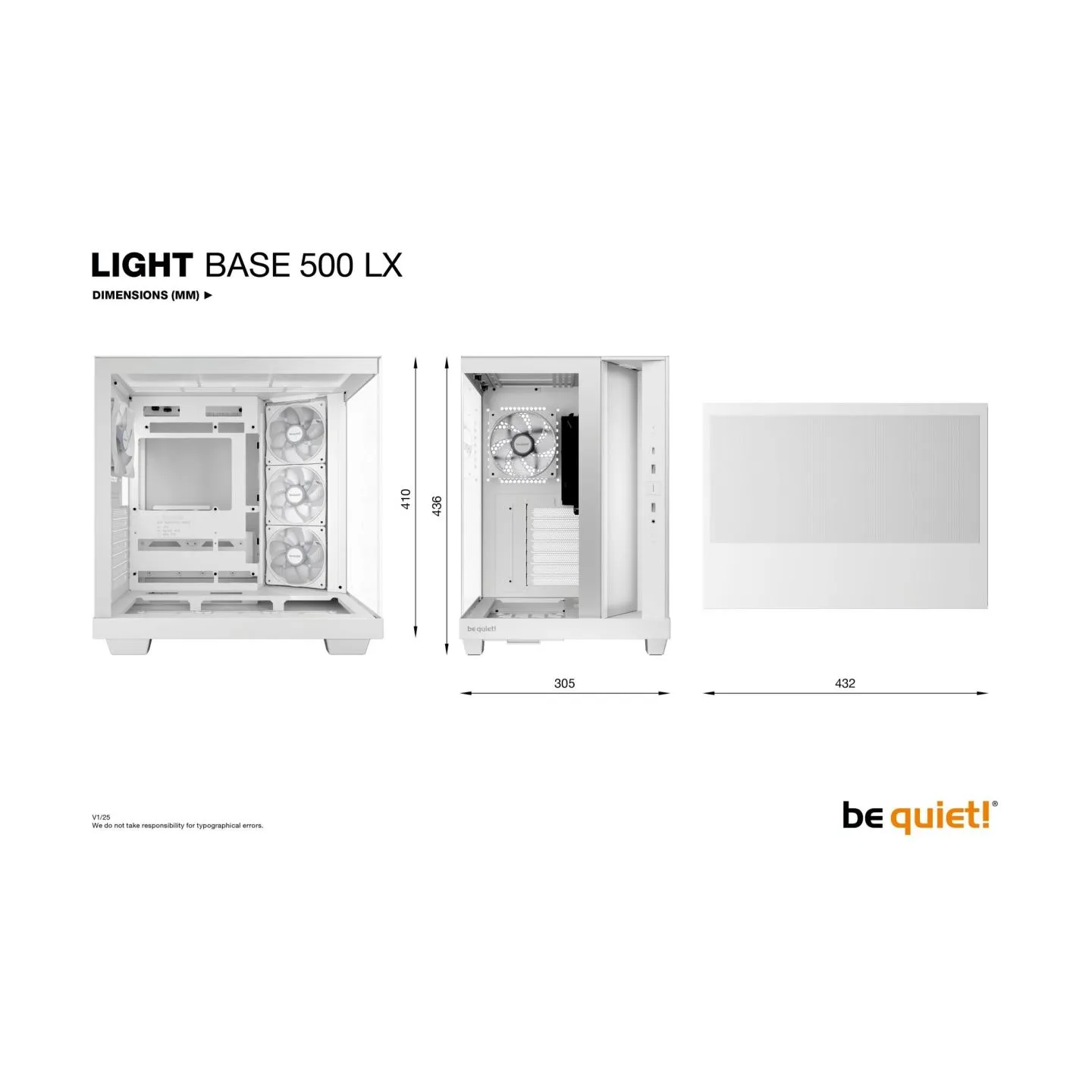 Be Quiet Light Base 500 LX White