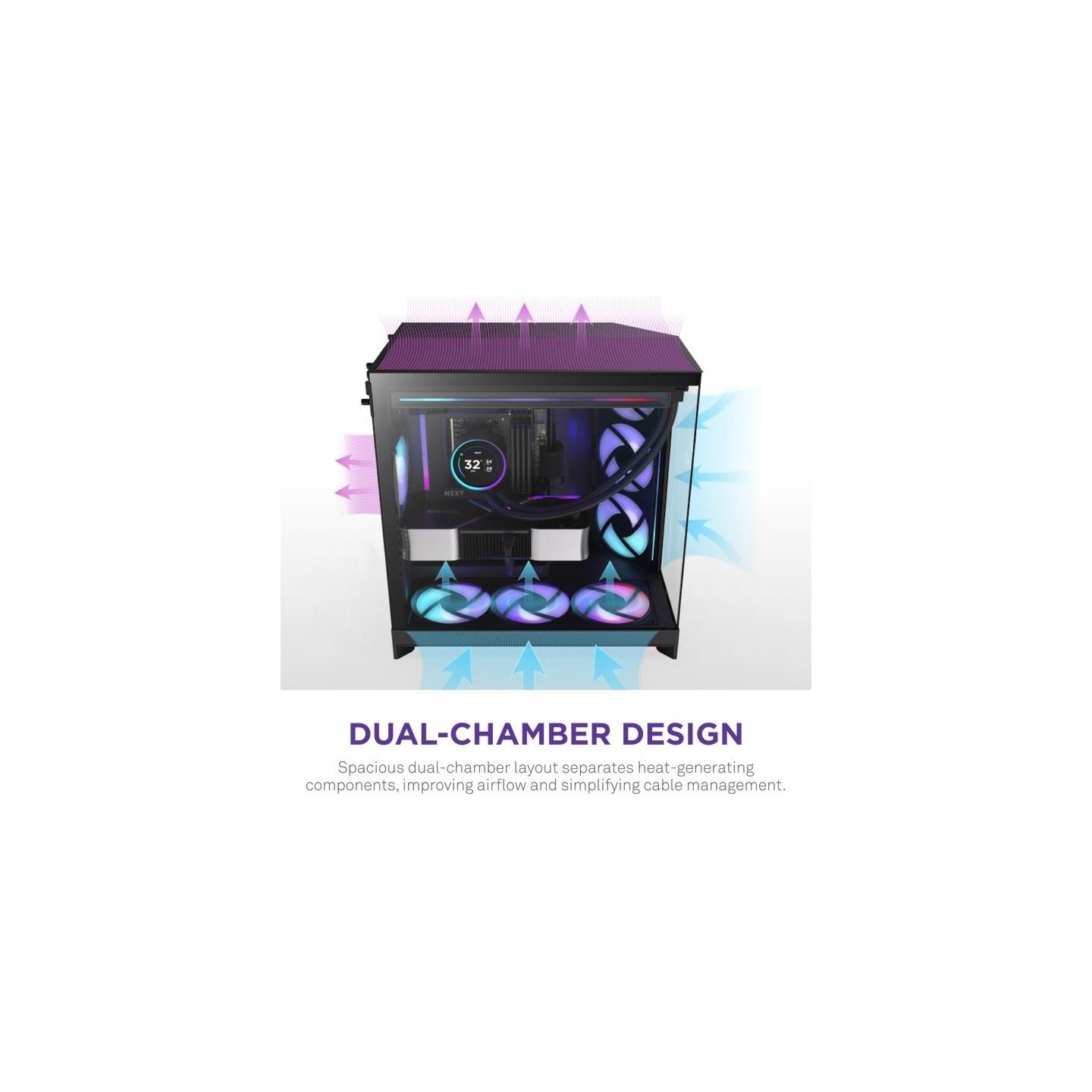Nzxt PC case H9 Flow RGB 2025 black