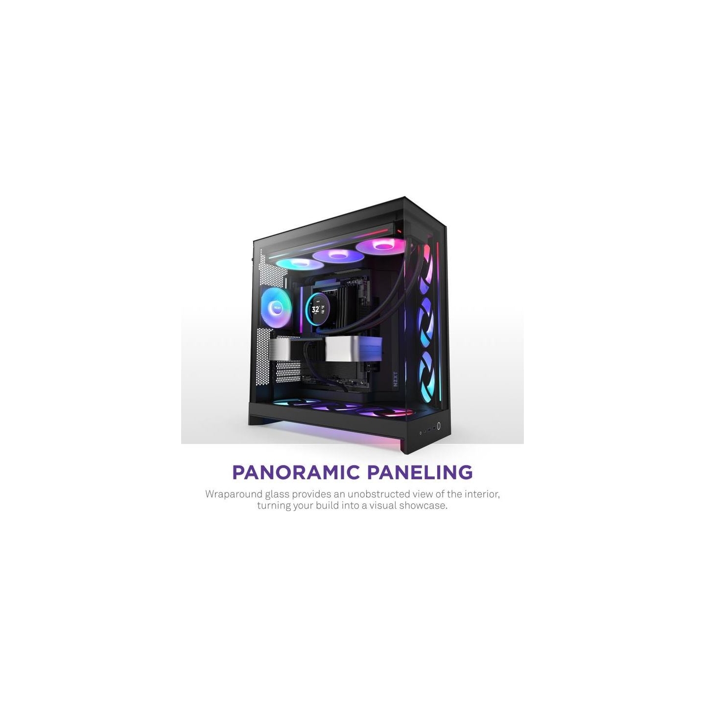 Nzxt PC case H9 Flow RGB 2025 black