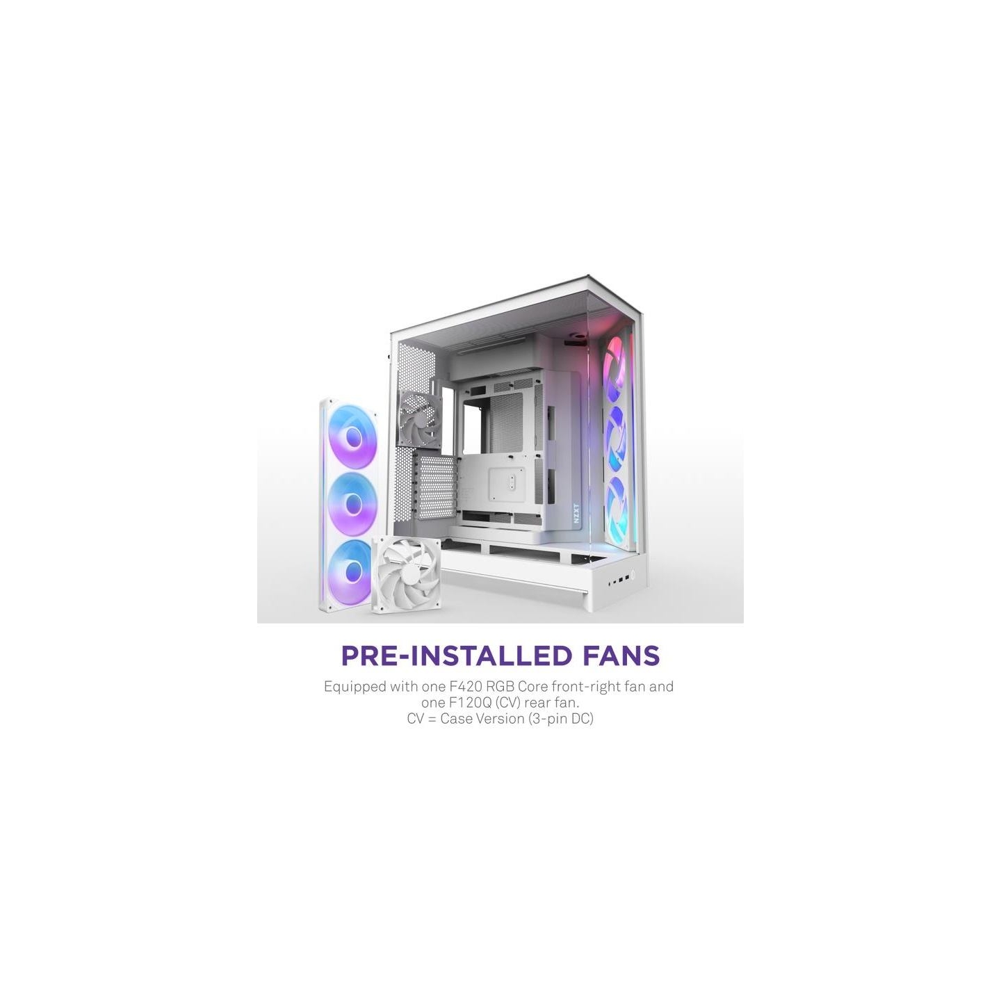Nzxt PC case H9 Flow RGB 2025 white