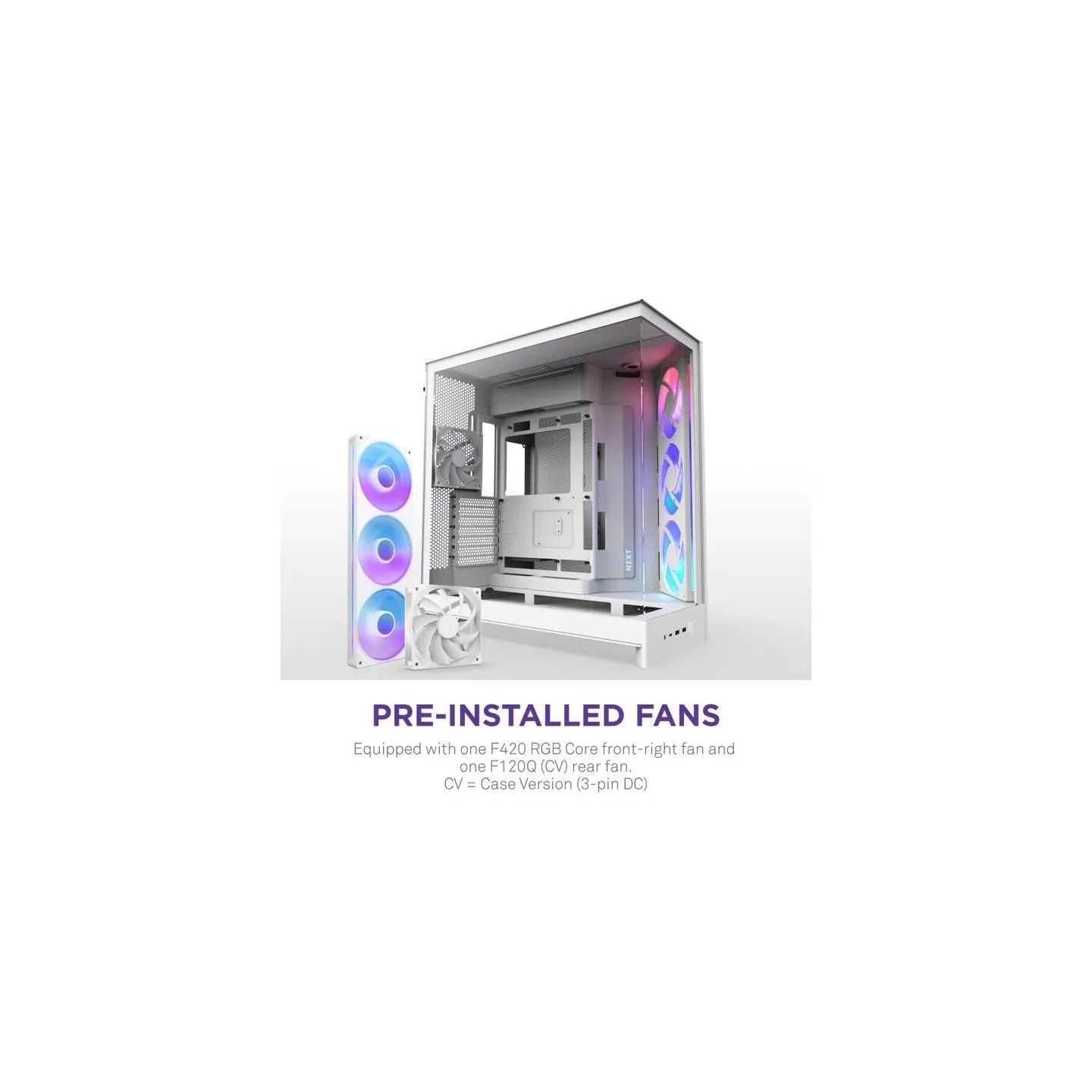 Nzxt PC case H9 Flow RGB 2025 white