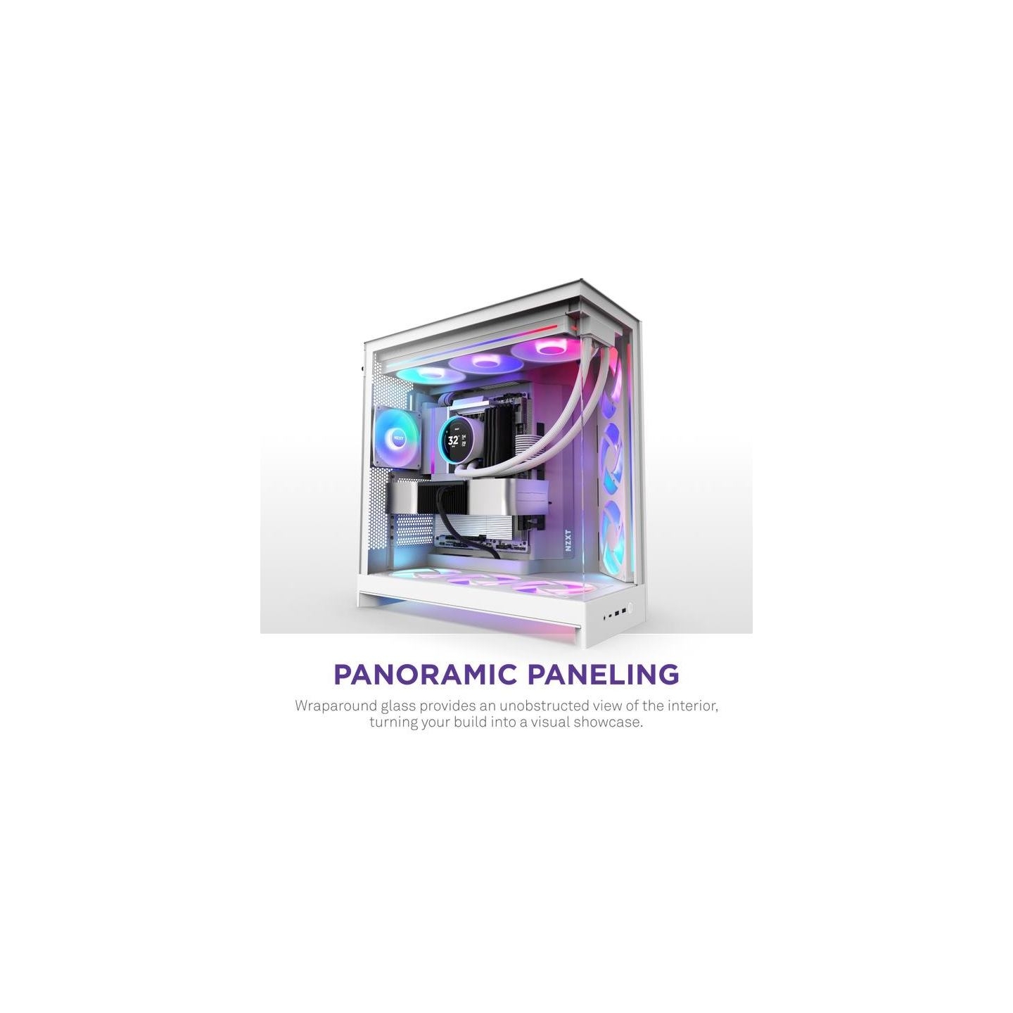 Nzxt PC case H9 Flow RGB 2025 white