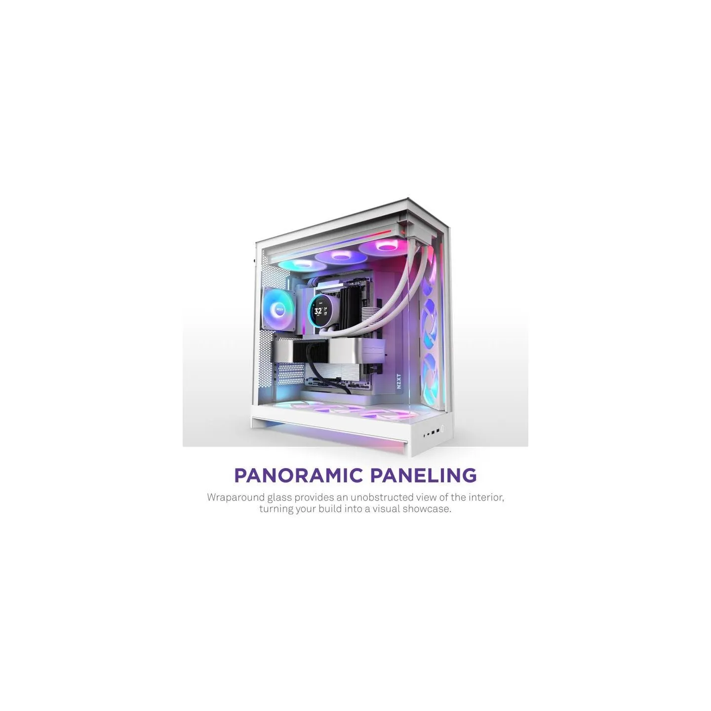 Nzxt PC case H9 Flow RGB 2025 white