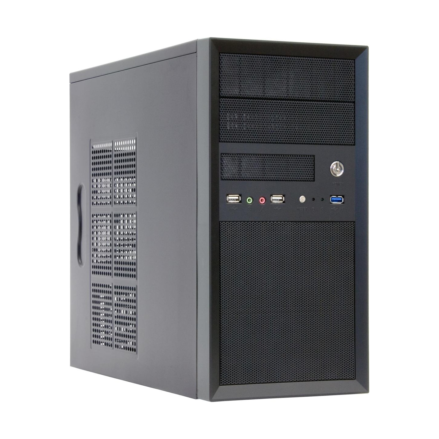 Chieftec Case|CHIEFTEC|MiniTower|MicroATX|Colour Black|CT-01B-OP