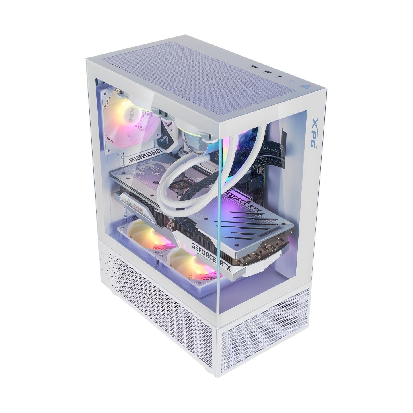 A-Data Case|ADATA|INVADER X MINI|MidiTower|Case product features Transparent panel|ATX|MicroATX|MiniITX|Colour White|INVADERXMIN