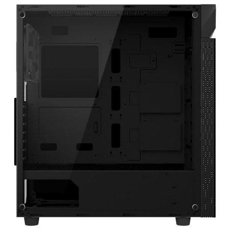 Gigabyte Case|GIGABYTE|C200 GLASS|MidiTower|Not included|ATX|MicroATX|MiniITX|Colour Black|GB-C200G