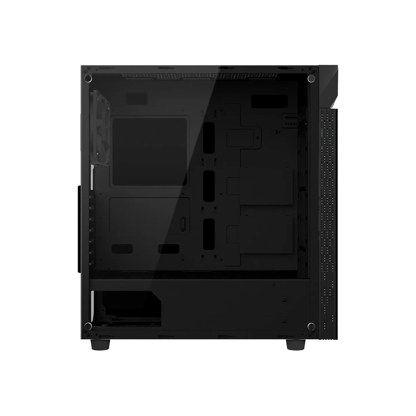 Gigabyte Case|GIGABYTE|C200 GLASS|MidiTower|Not included|ATX|MicroATX|MiniITX|Colour Black|GB-C200G