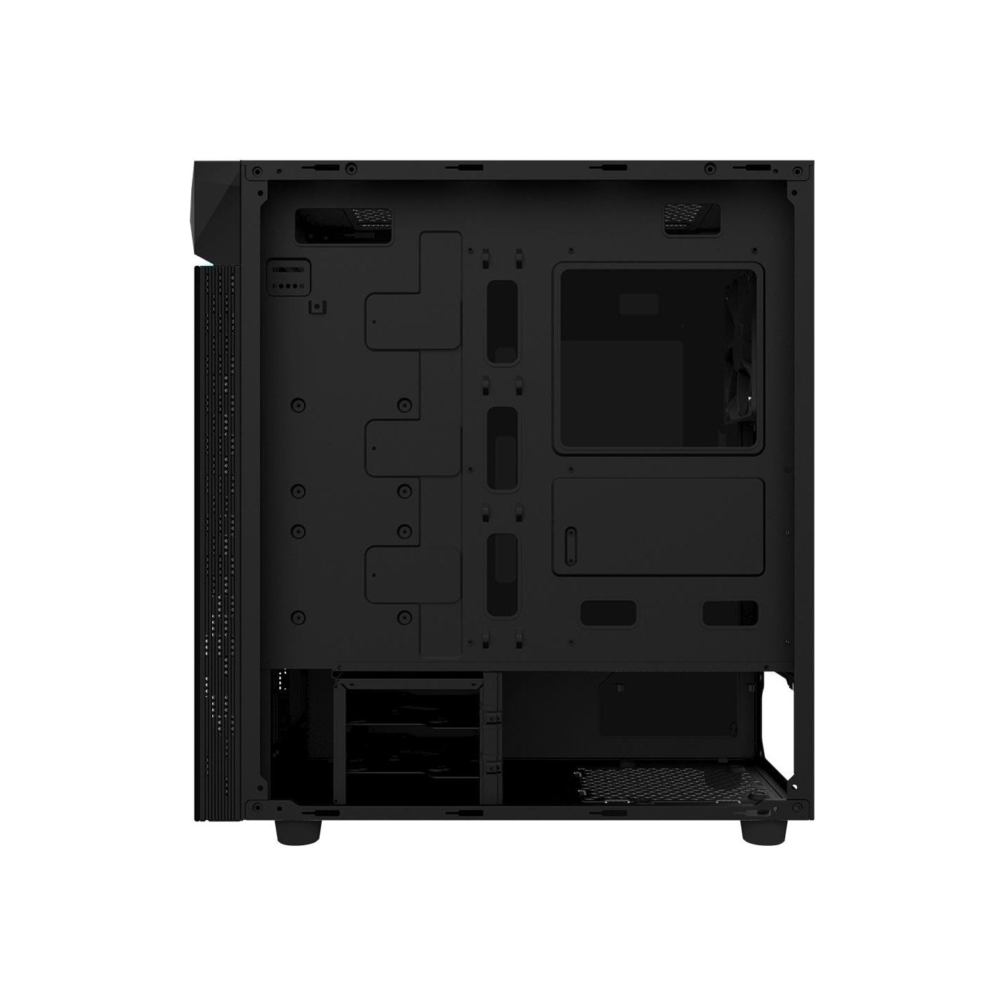 Gigabyte Case|GIGABYTE|C200 GLASS|MidiTower|Not included|ATX|MicroATX|MiniITX|Colour Black|GB-C200G