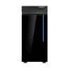 Gigabyte Case|GIGABYTE|C200 GLASS|MidiTower|Not included|ATX|MicroATX|MiniITX|Colour Black|GB-C200G
