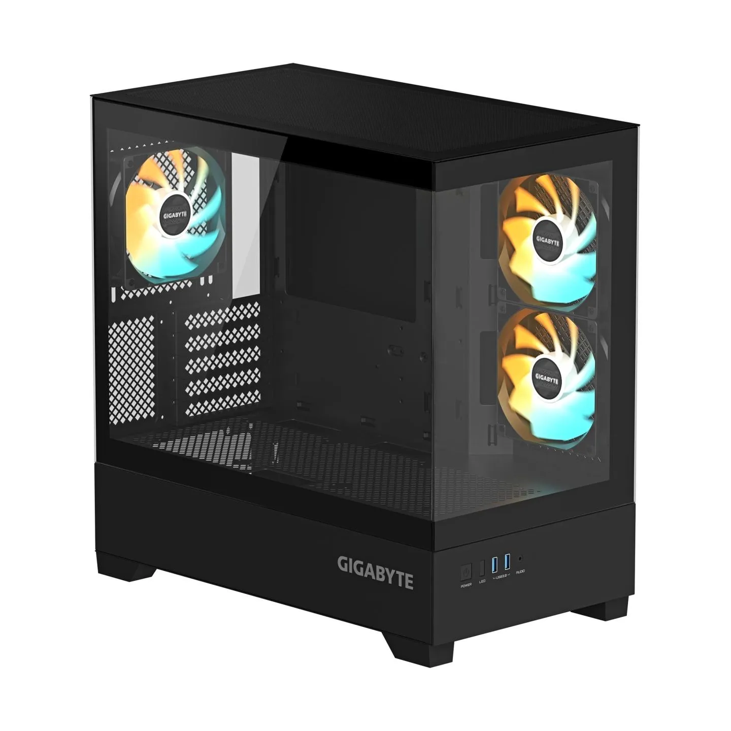 Gigabyte Case|GIGABYTE|C201 PANORAMIC|MidiTower|Case product features Rackmountable/Removeable HDD basket/Transparent panel|Not 