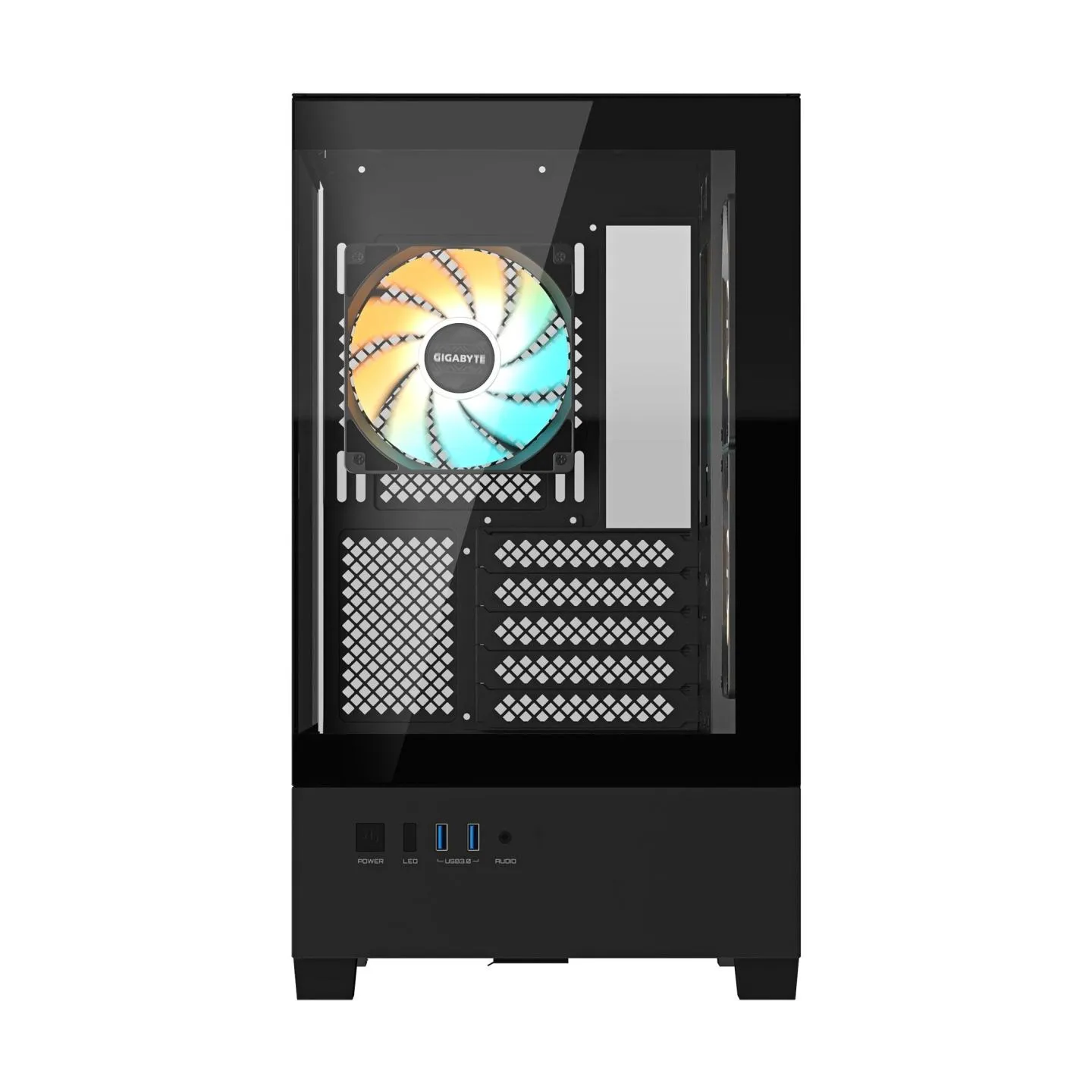 Gigabyte Case|GIGABYTE|C201 PANORAMIC|MidiTower|Case product features Rackmountable/Removeable HDD basket/Transparent panel|Not 