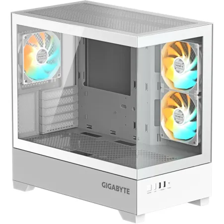 Gigabyte Case|GIGABYTE|GB-C201PI|MidiTower|Case product features Rackmountable/Accessory/Transparent panel|Not included|MicroATX