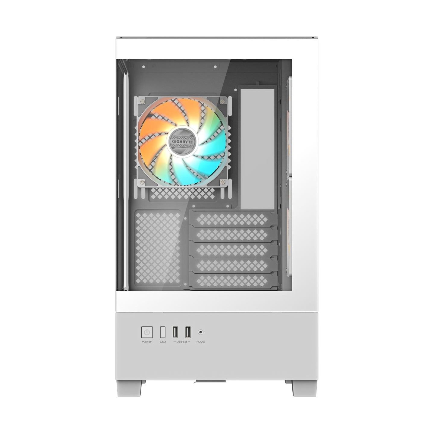 Gigabyte Case|GIGABYTE|GB-C201PI|MidiTower|Case product features Rackmountable/Accessory/Transparent panel|Not included|MicroATX