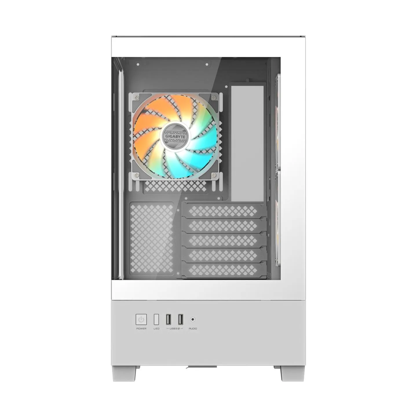 Gigabyte Case|GIGABYTE|GB-C201PI|MidiTower|Case product features Rackmountable/Accessory/Transparent panel|Not included|MicroATX