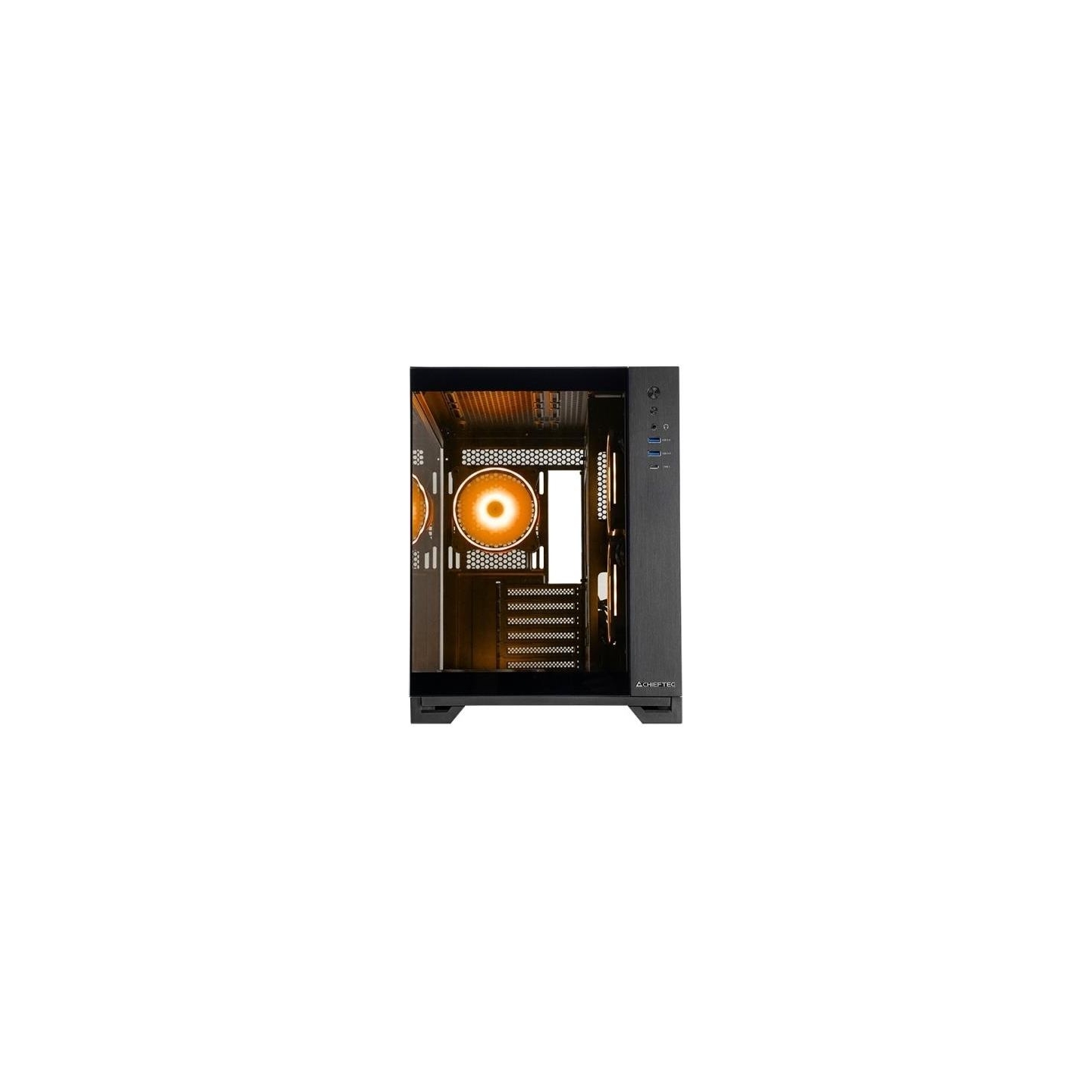 Chieftec Case|CHIEFTEC|VISIO GM-30B-TG-OP|MidiTower|Case product features Transparent panel|Not included|ATX|MicroATX|MiniITX|Co