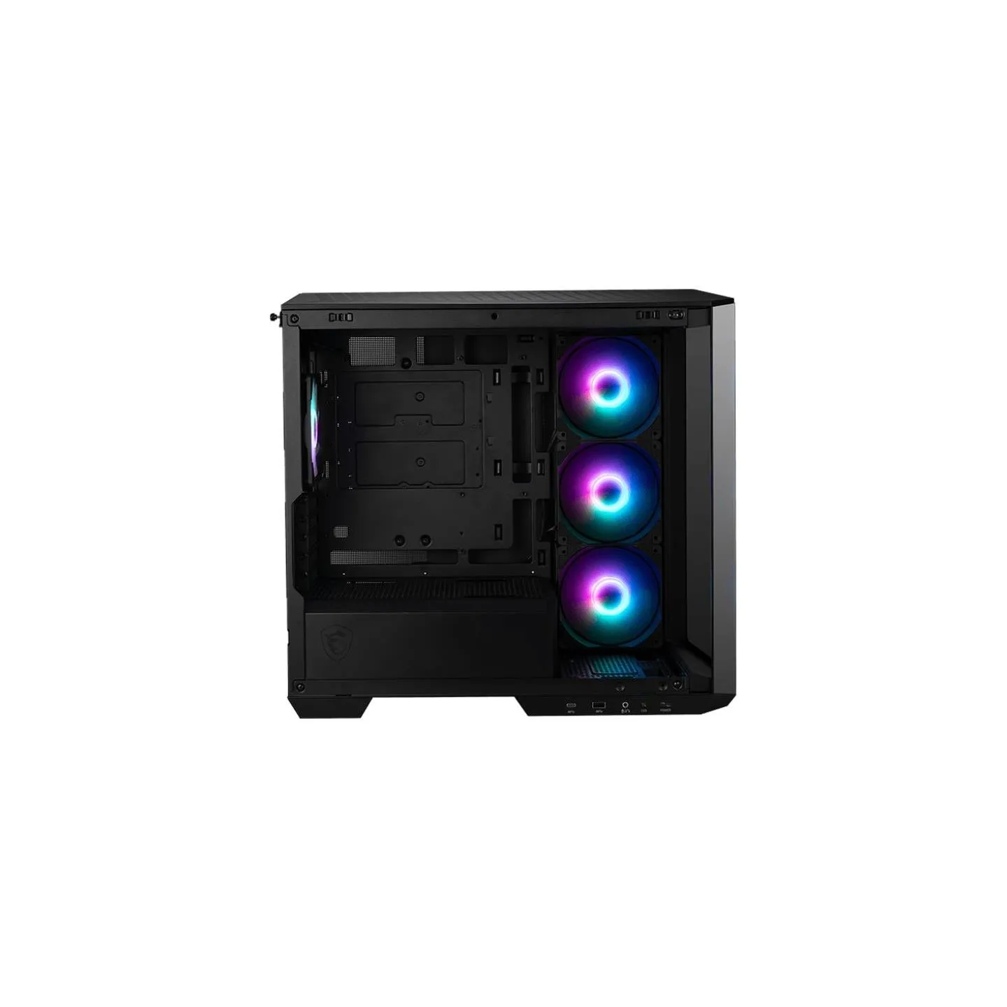 MSI Case|MSI|MidiTower|Case product features Transparent panel|Not included|MicroATX|Colour Black|MAGPANOM100RPZ
