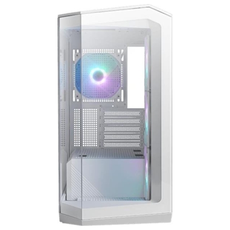 MSI Case|MSI|MidiTower|Case product features Transparent panel|Not included|MicroATX|Colour White|MAGPANOM100RPZWHITE