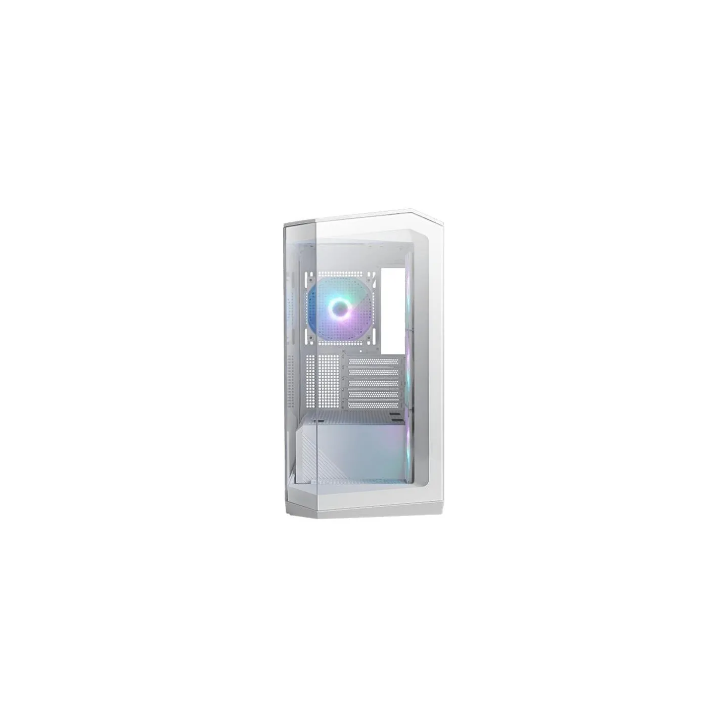 MSI Case|MSI|MidiTower|Case product features Transparent panel|Not included|MicroATX|Colour White|MAGPANOM100RPZWHITE