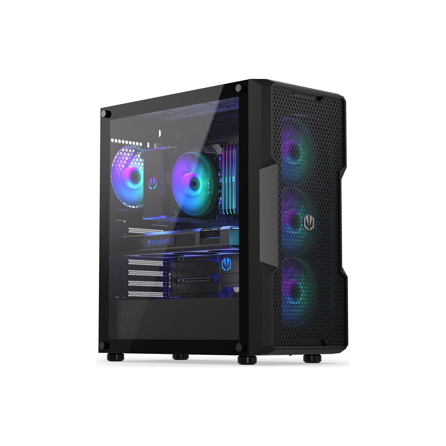 Endorfy Case|ENDORFY|Regnum 400 ARGB|MidiTower|Case product features Transparent panel|Not included|ATX|MicroATX|MiniITX|Colour 