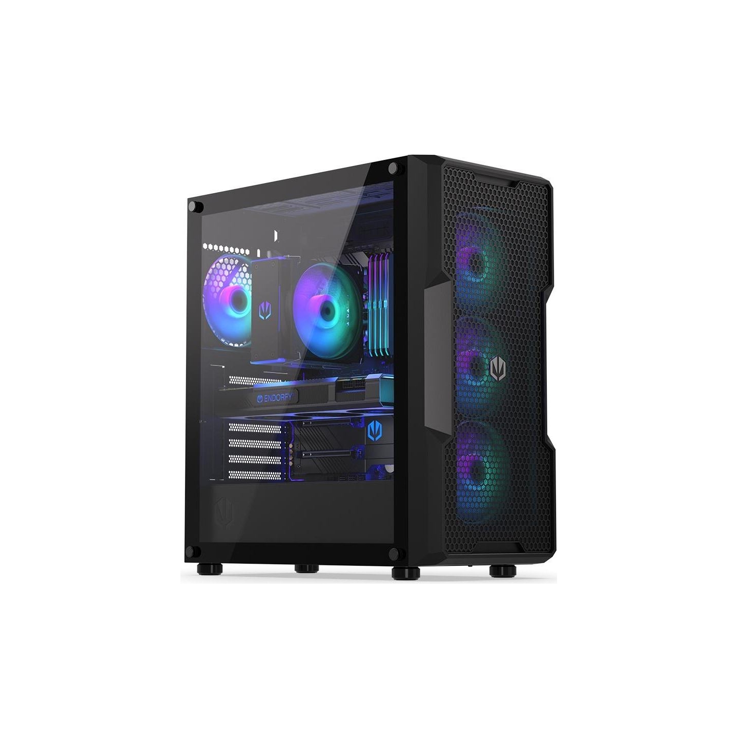Endorfy Case|ENDORFY|Regnum 400 ARGB|MidiTower|Case product features Transparent panel|Not included|ATX|MicroATX|MiniITX|Colour 