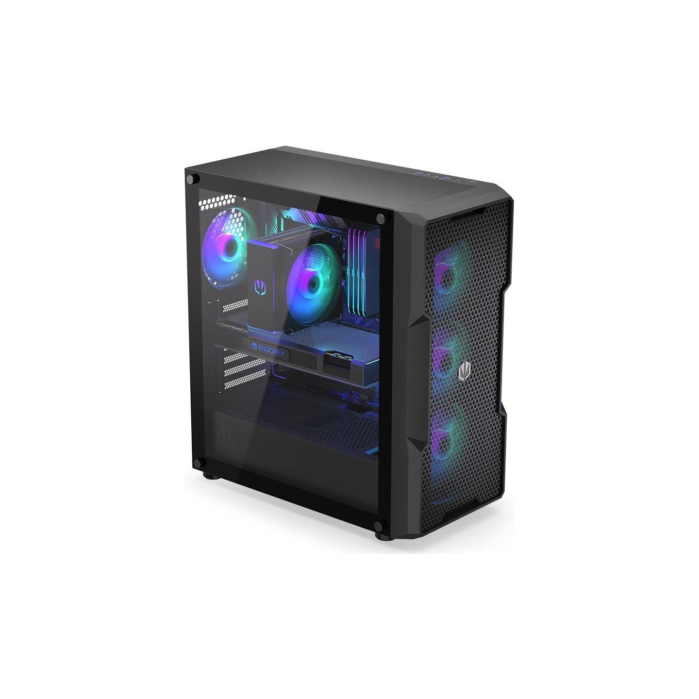 Endorfy Case|ENDORFY|Regnum 400 ARGB|MidiTower|Case product features Transparent panel|Not included|ATX|MicroATX|MiniITX|Colour 